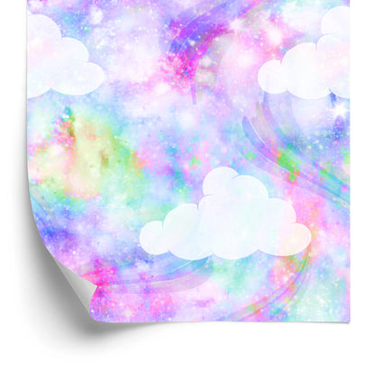 Wallpaper Clouds With Rainbow