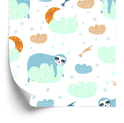 Wallpaper Sloths In The Clouds