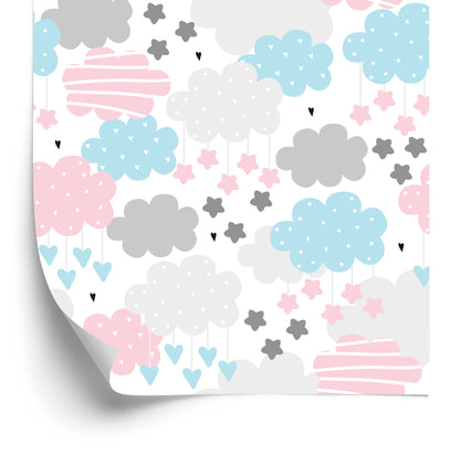 Wallpaper Clouds In Dots