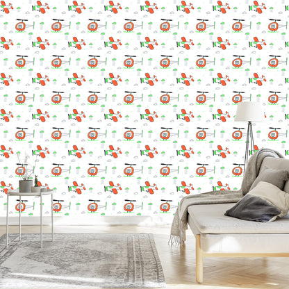 Wallpaper Teddy Bears In Helicopters