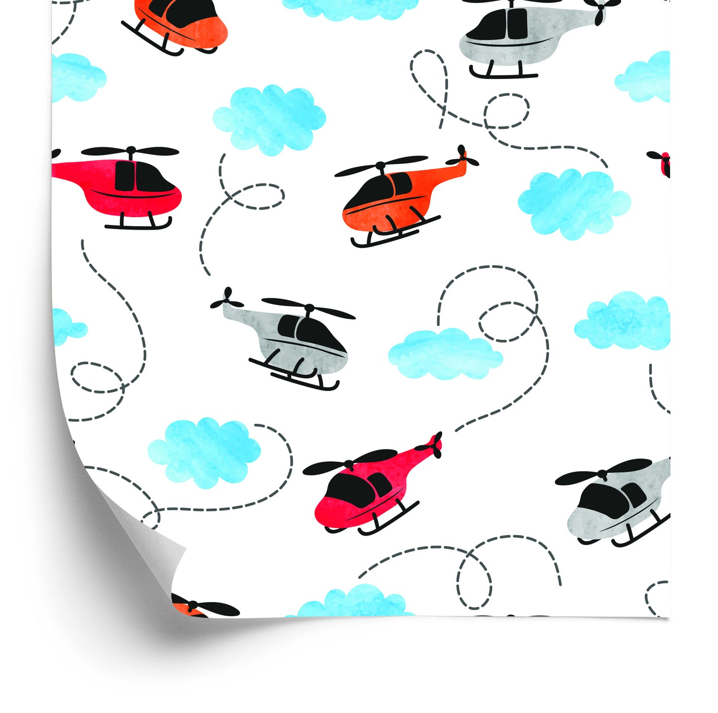 Wallpaper Colorful Painted Helicopters