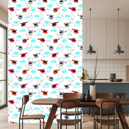 Wallpaper Colorful Painted Helicopters