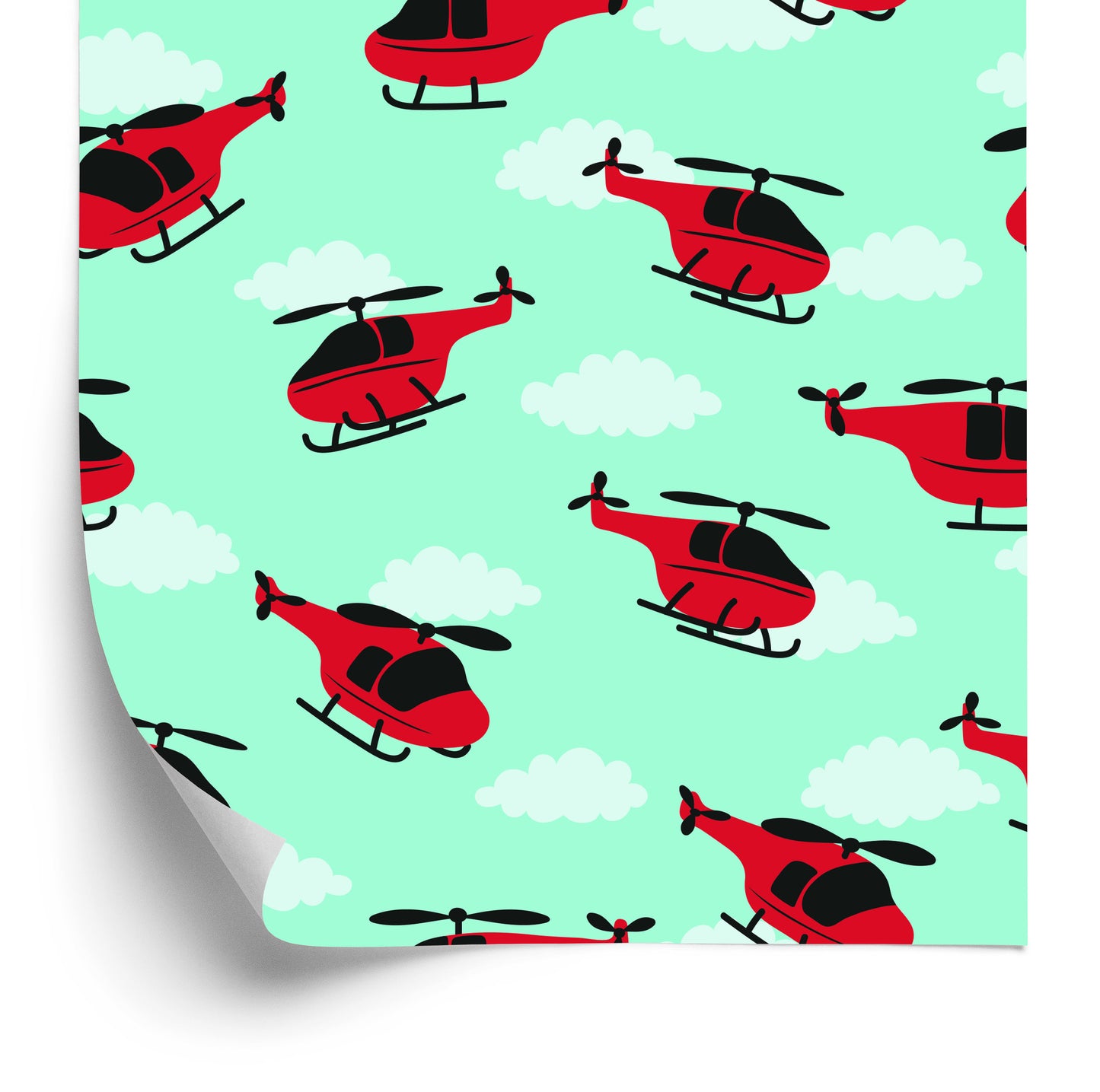 Wallpaper Red Helicopters