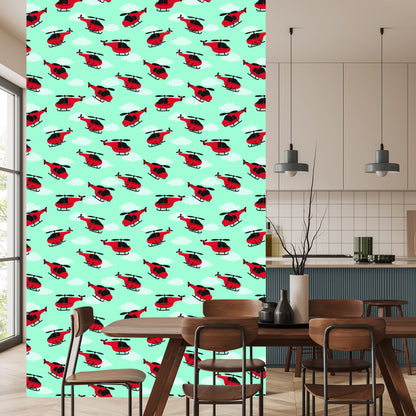 Wallpaper Red Helicopters