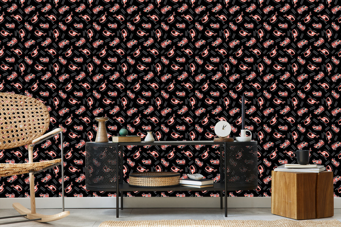 Wallpaper Fire Brigade Police Cars