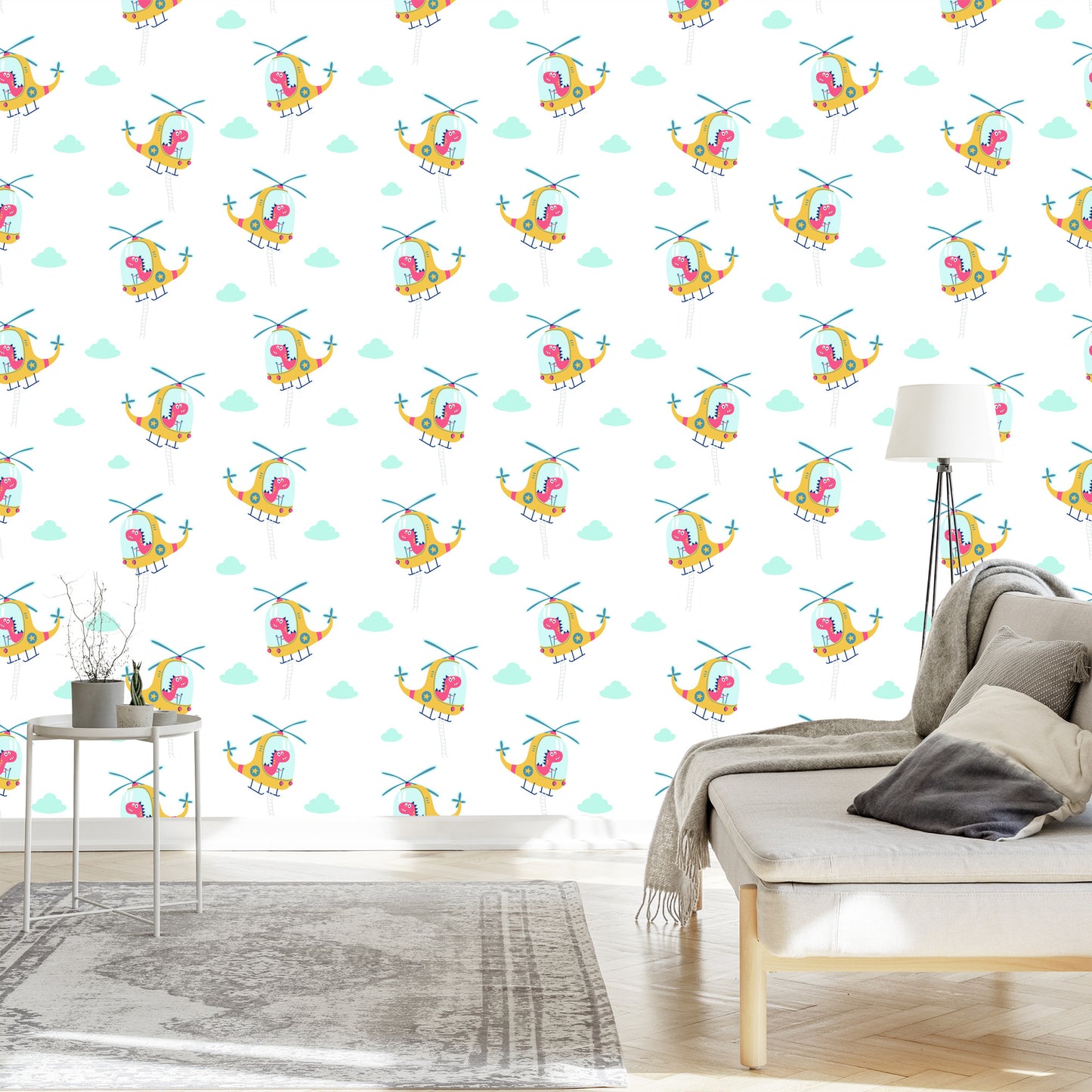 Wallpaper Dinosaurs In Helicopters