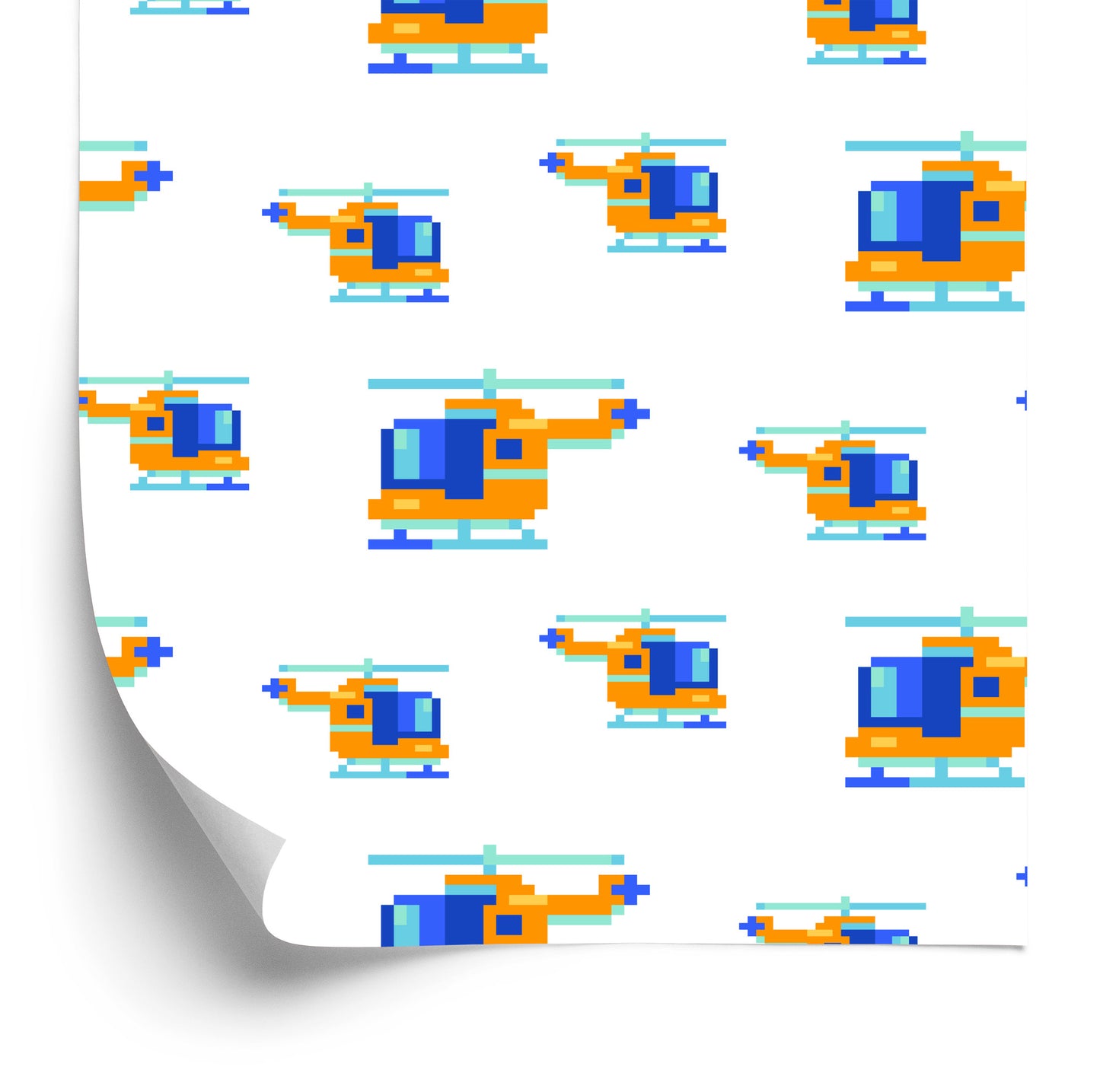 Wallpaper Pixel Helicopter