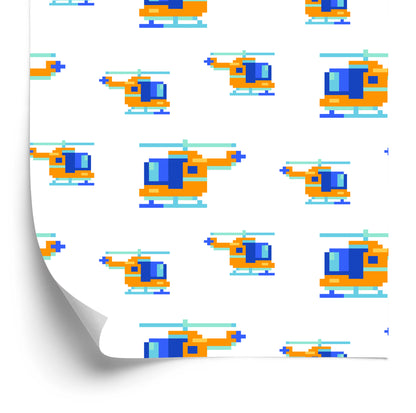 Wallpaper Pixel Helicopter