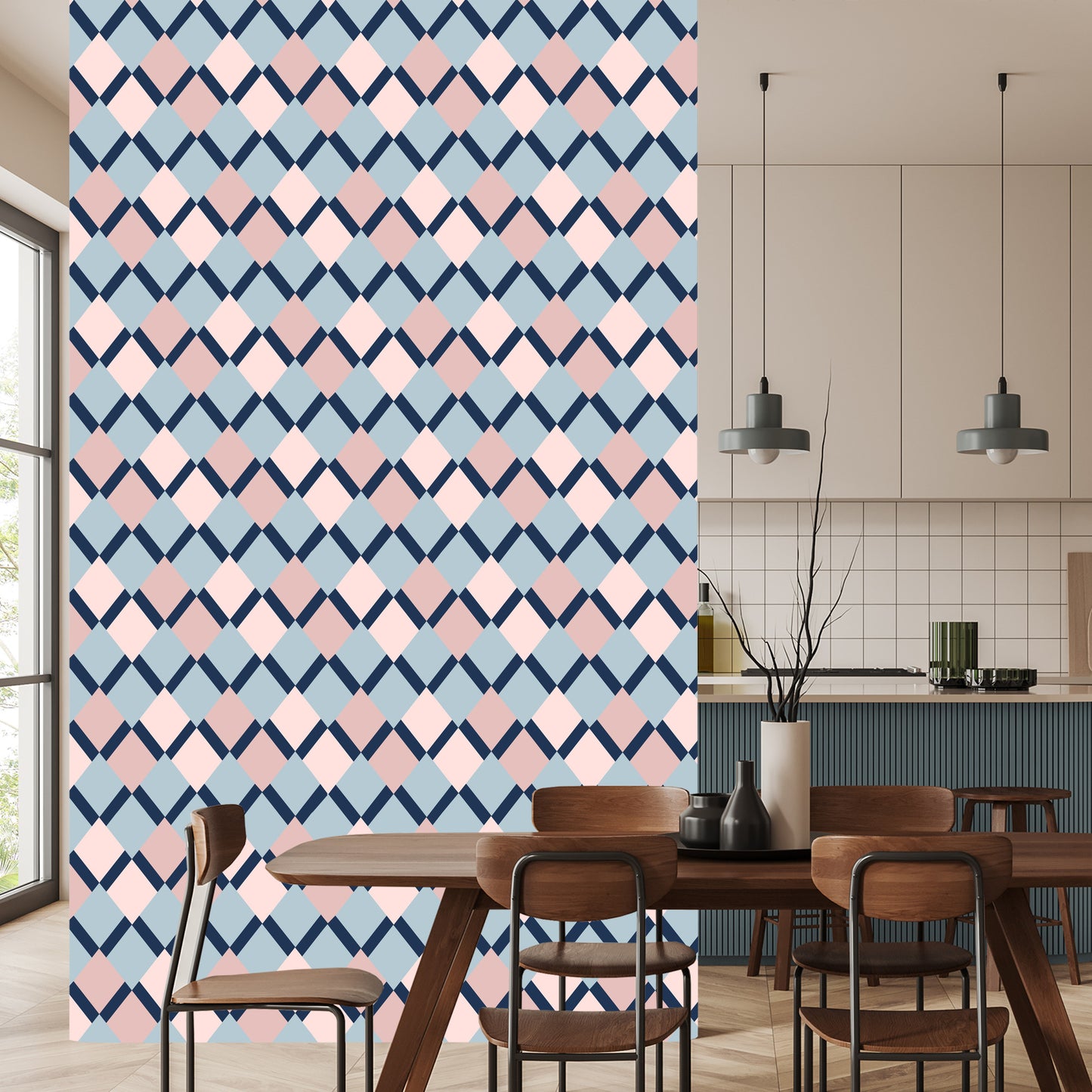 Wallpaper Geometric - Colorful Diamonds