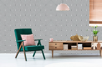 Wallpaper Modern Geometric Pattern