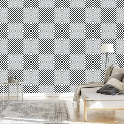 Wallpaper Modern Geometric Pattern