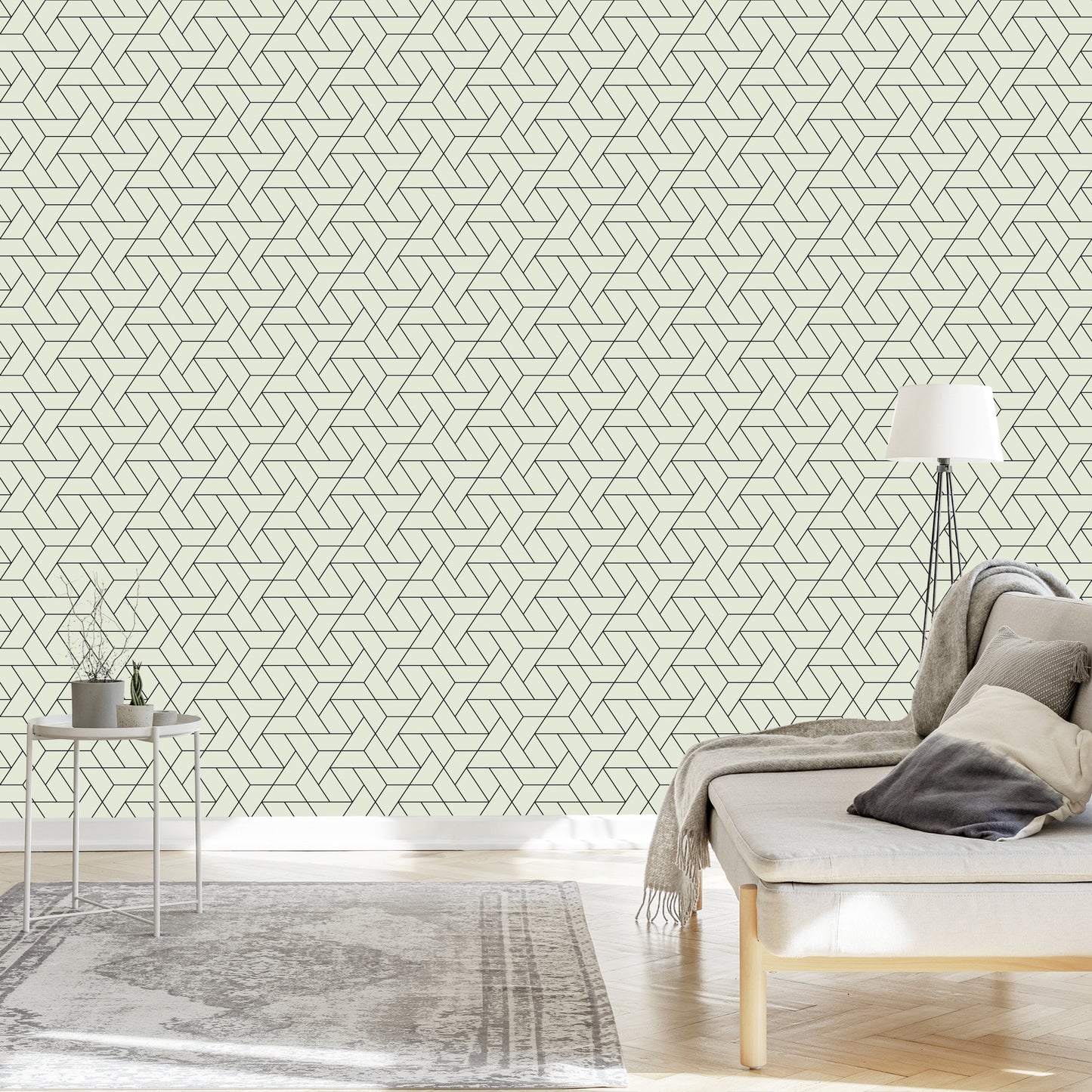 Wallpaper Modern Geometric Pattern