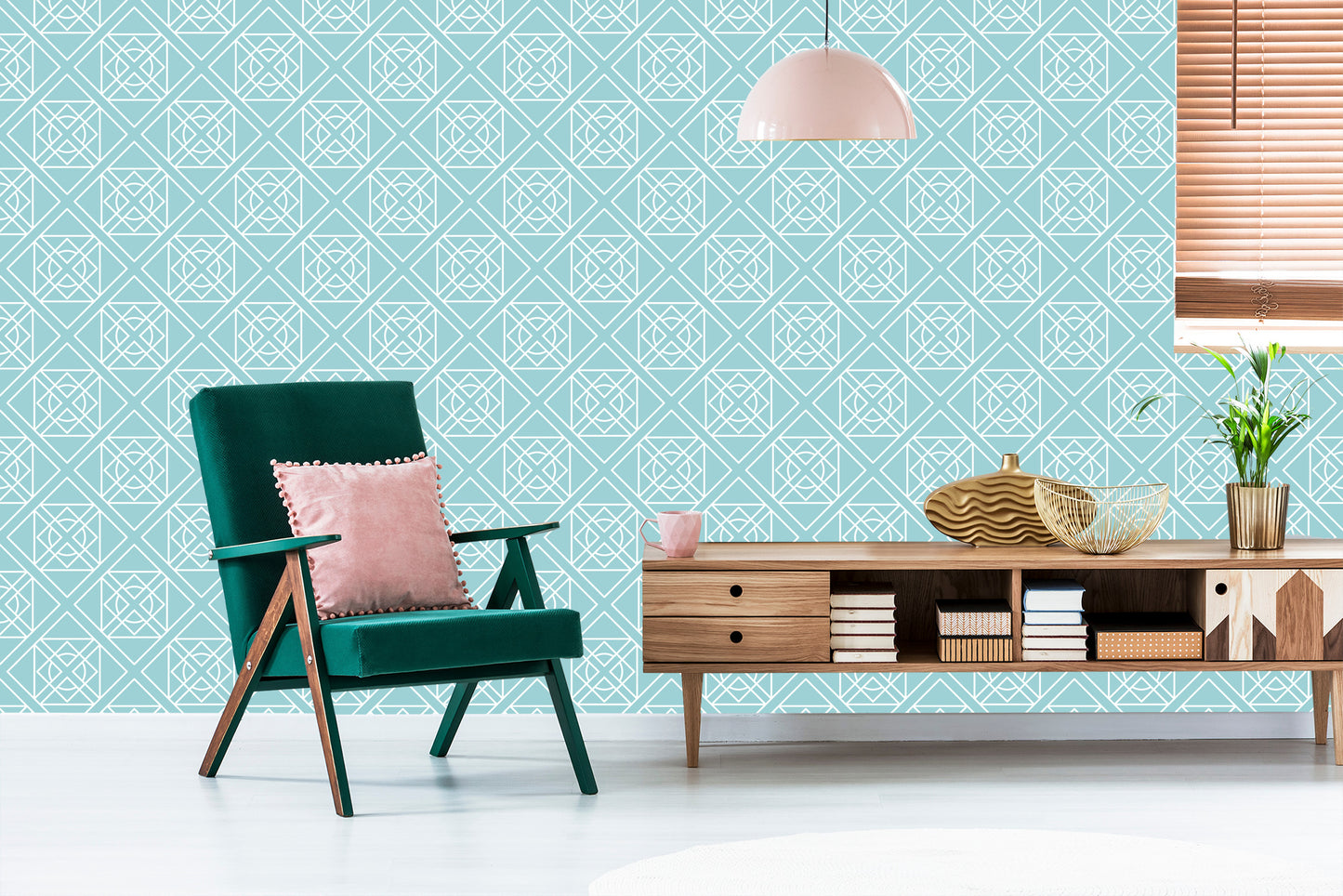 Wallpaper Modernist Geometric Ornaments