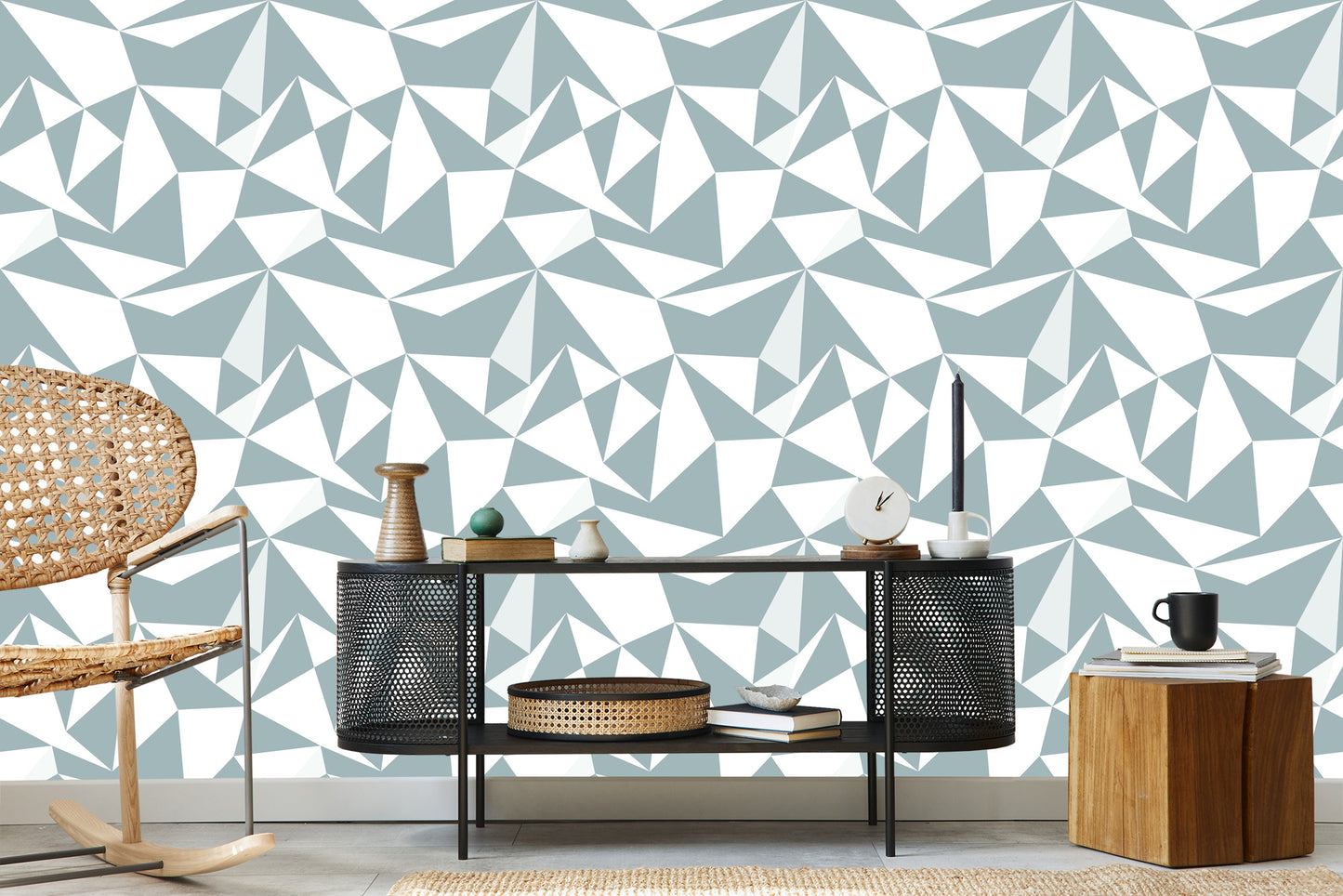 Wallpaper Modern Geometric Pattern
