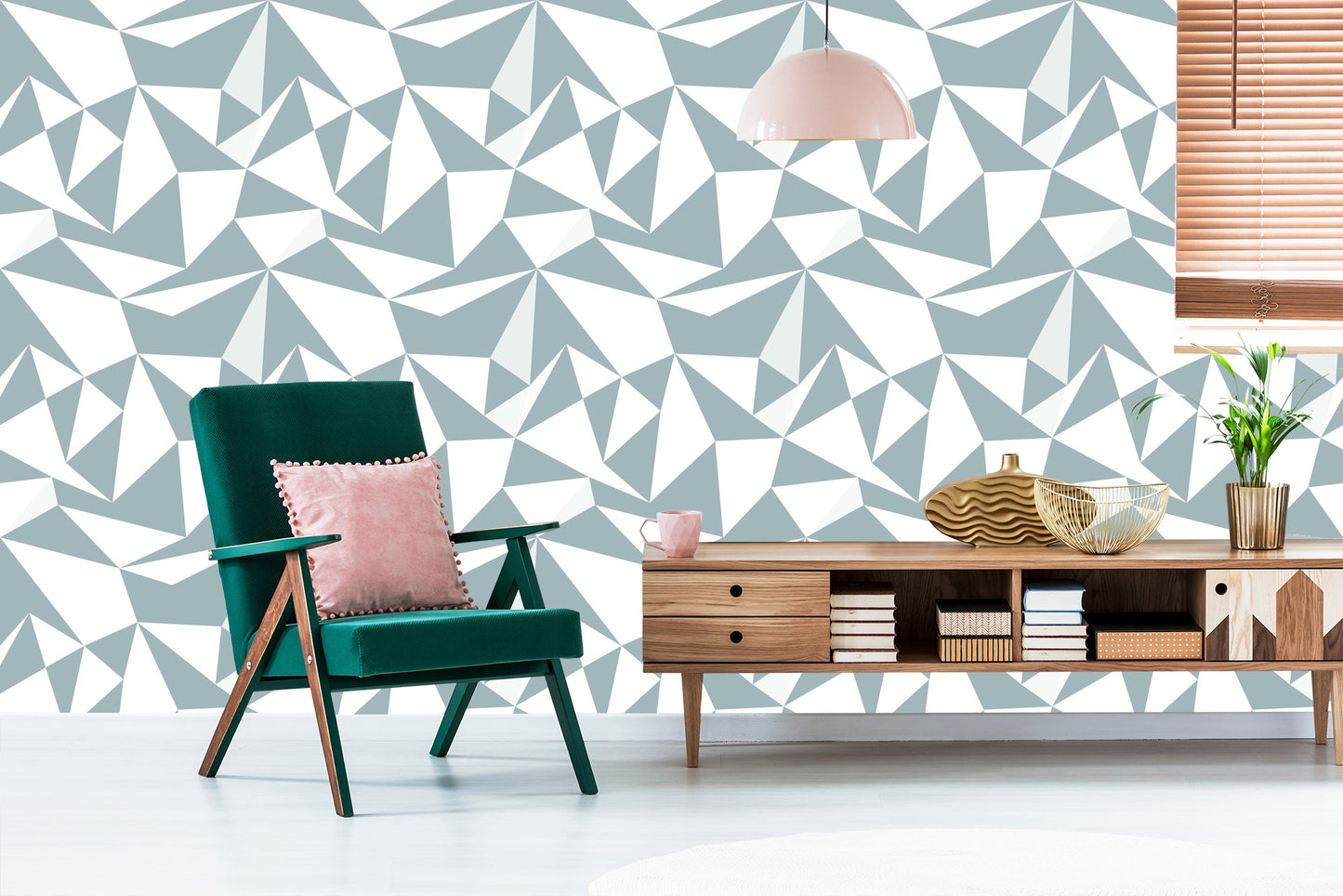 Wallpaper Modern Geometric Pattern
