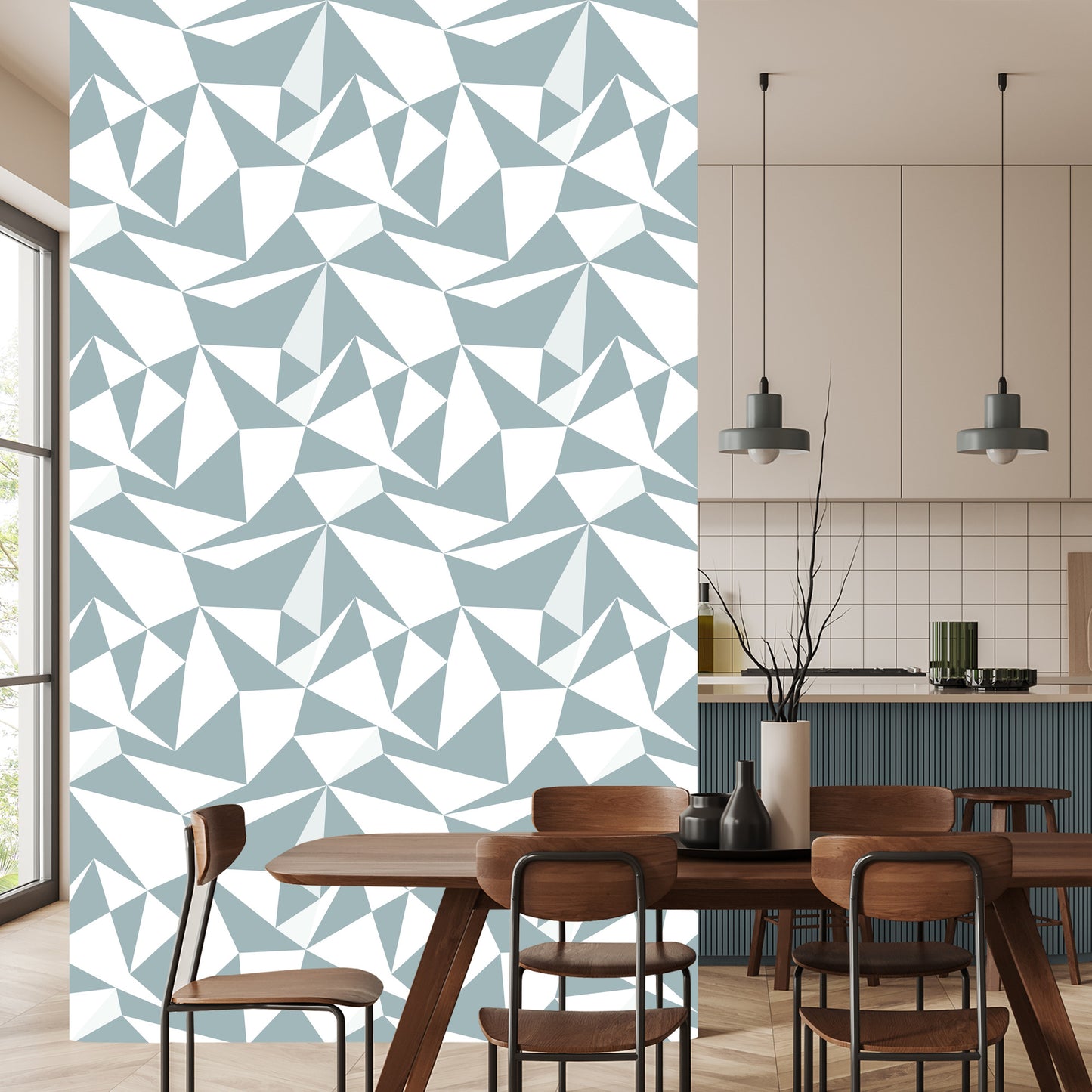 Wallpaper Modern Geometric Pattern