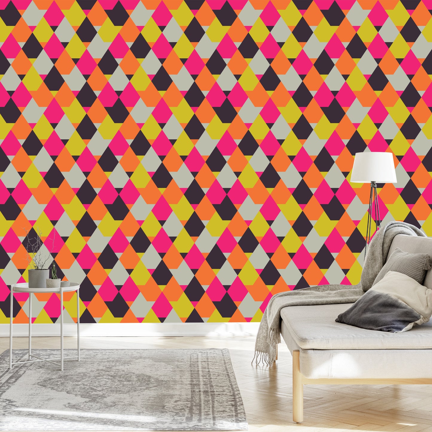 Wallpaper Geometric - Colorful Diamonds