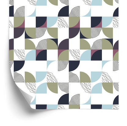 Wallpaper Colorful Geometric Abstraction
