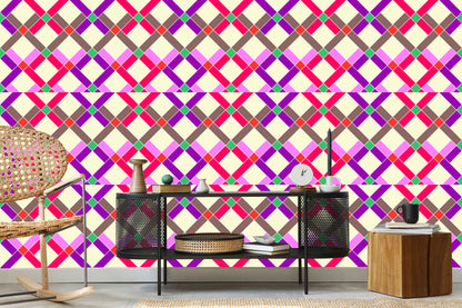 Wallpaper Geometric - Colorful Diamonds