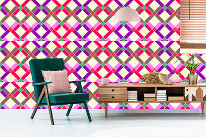 Wallpaper Geometric - Colorful Diamonds