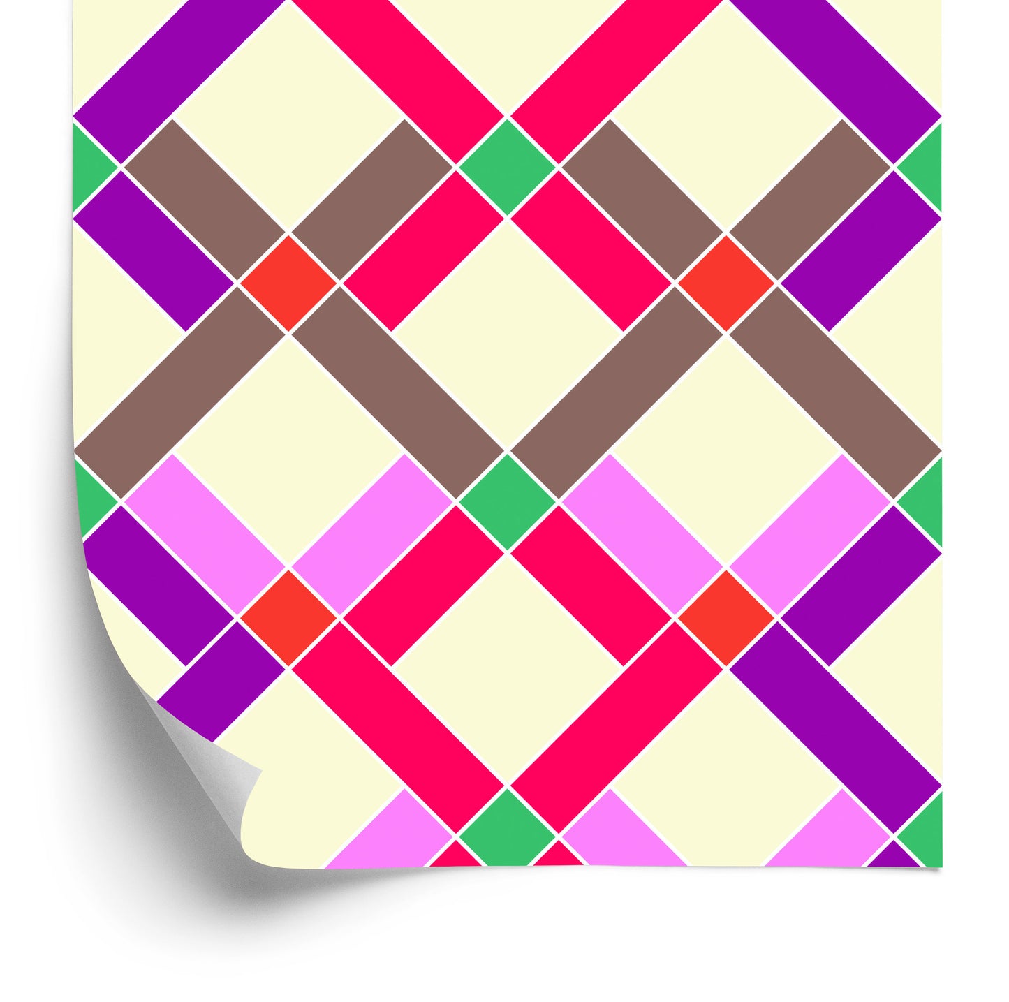 Wallpaper Geometric - Colorful Diamonds