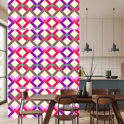 Wallpaper Geometric - Colorful Diamonds