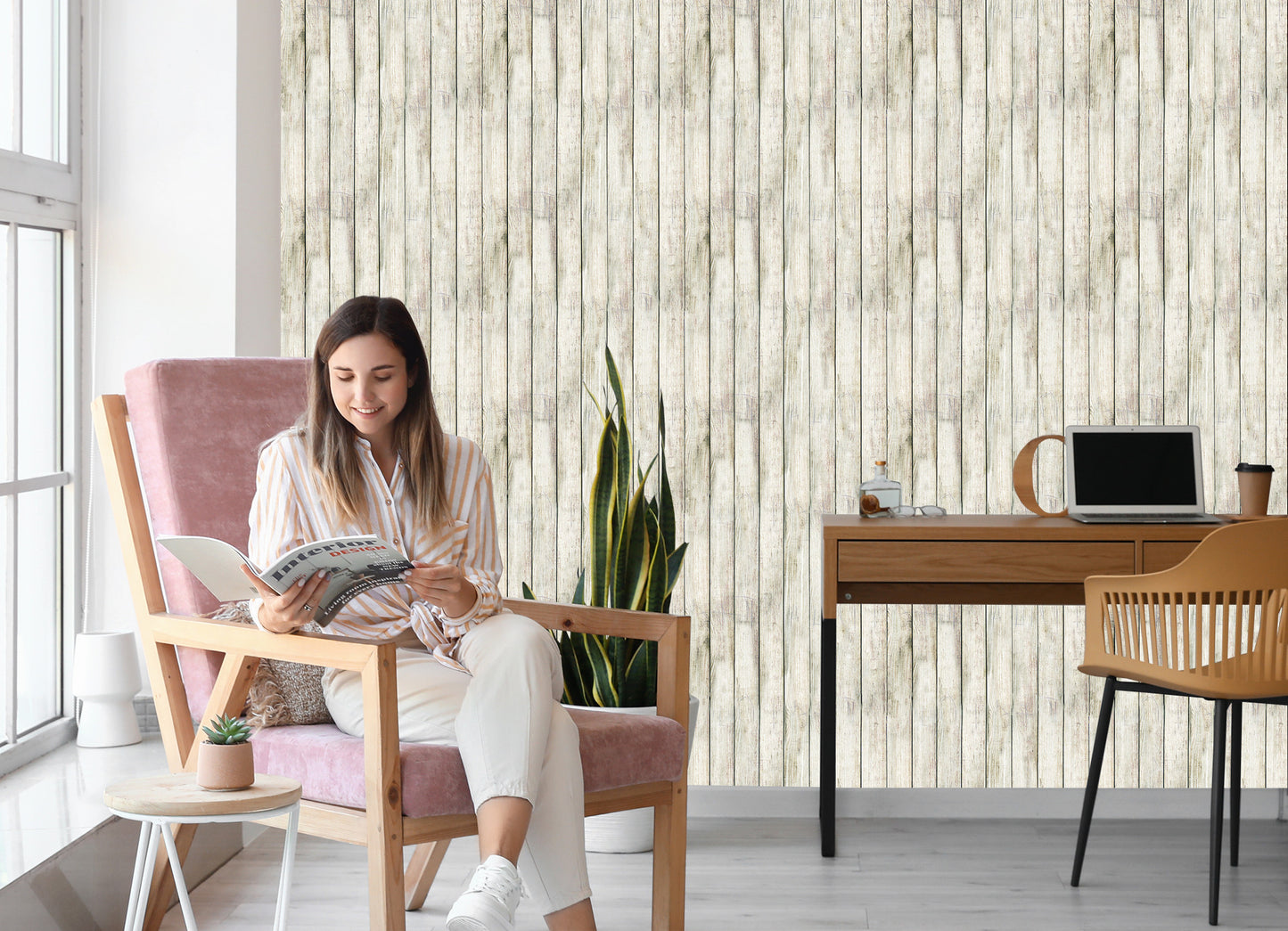 Wallpaper Wooden Boards