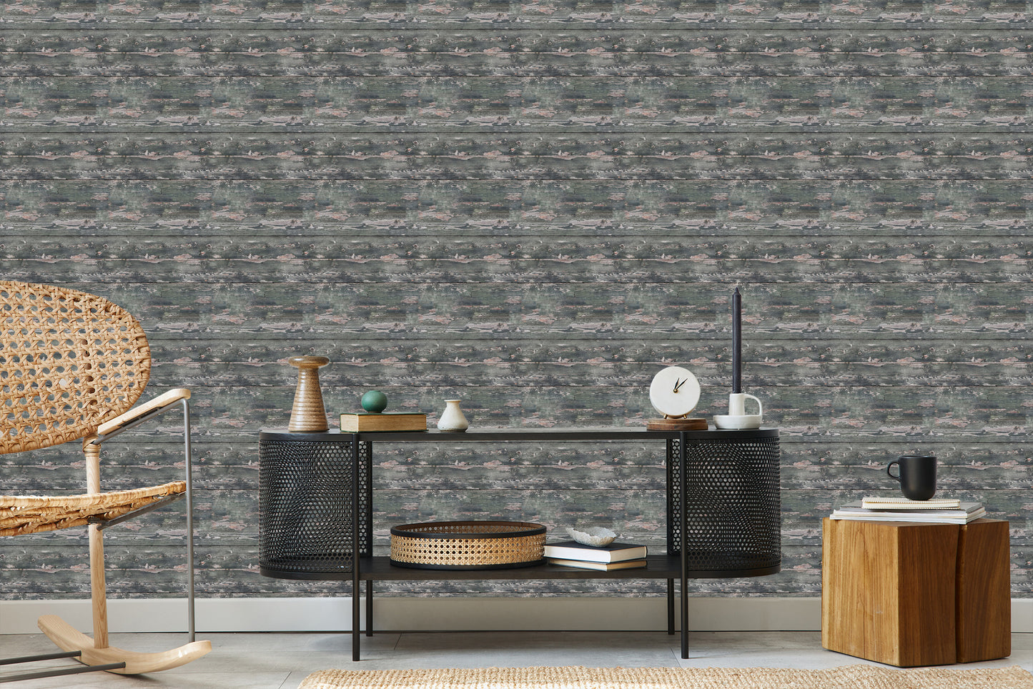 Wallpaper Wooden Planks, Retro Panels