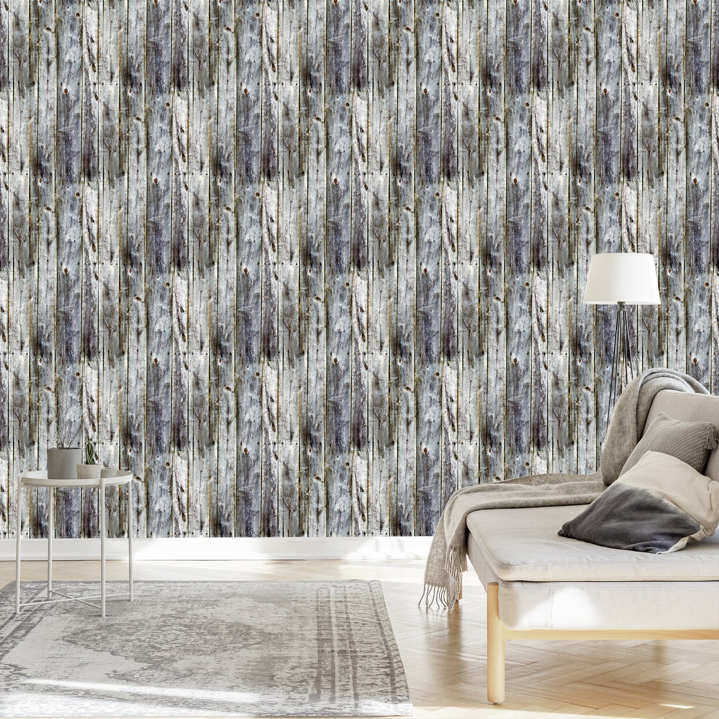 Wallpaper Vertical Wooden Planks