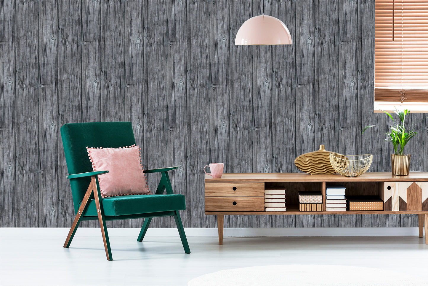 Wallpaper Rustic Wooden Planks