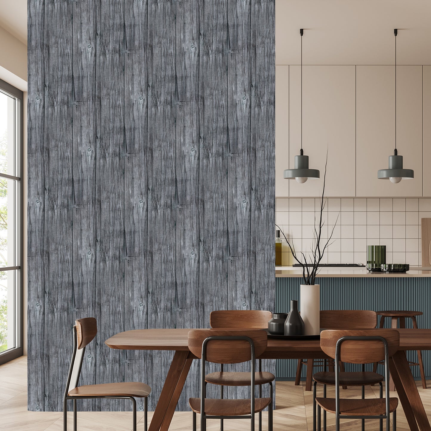 Wallpaper Rustic Wooden Planks