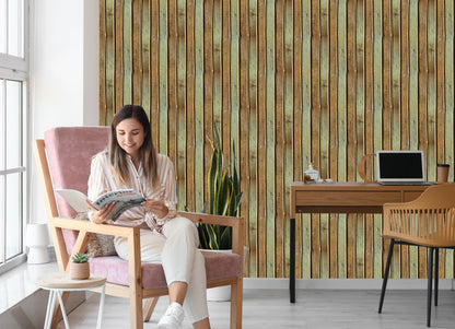 Wallpaper Like Wooden Planks