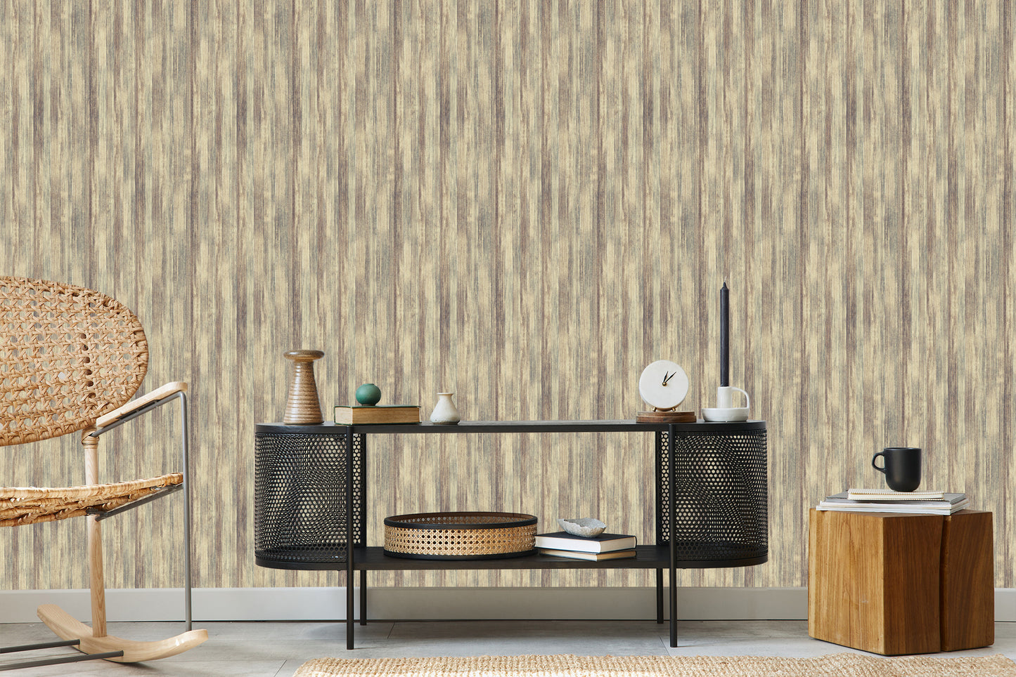 Wallpaper Modern Wooden Pattern