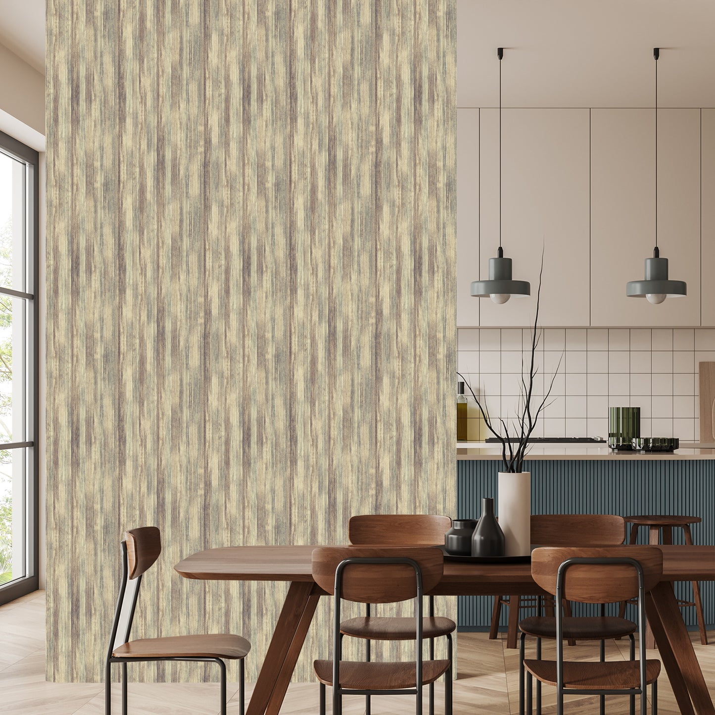 Wallpaper Modern Wooden Pattern