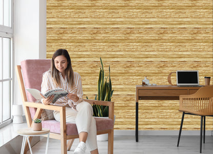 Wallpaper Horizontal Wooden Planks