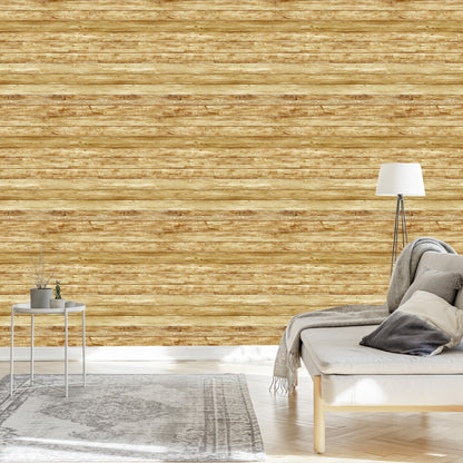 Wallpaper Horizontal Wooden Planks