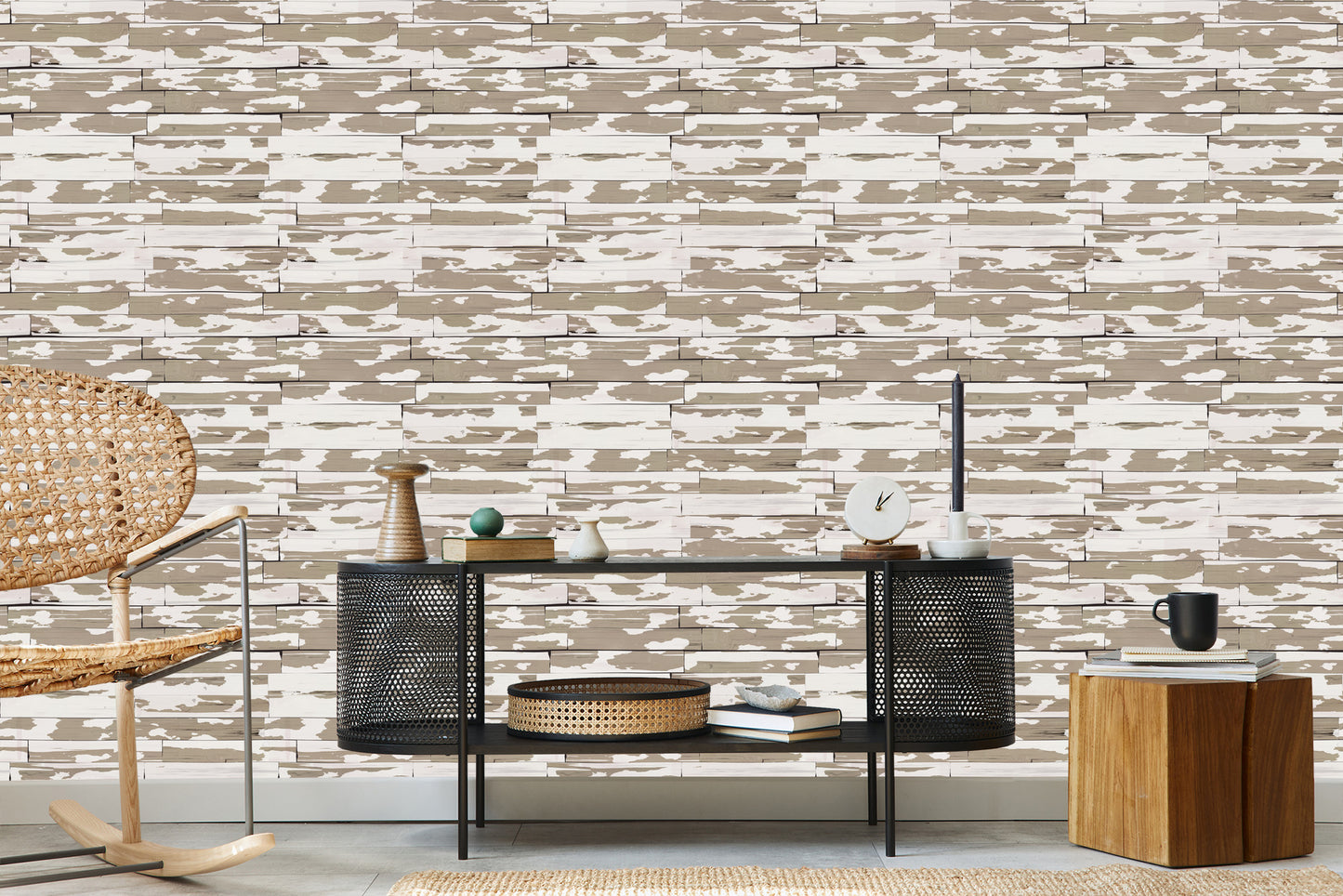 Wallpaper Vintage Wooden Plank