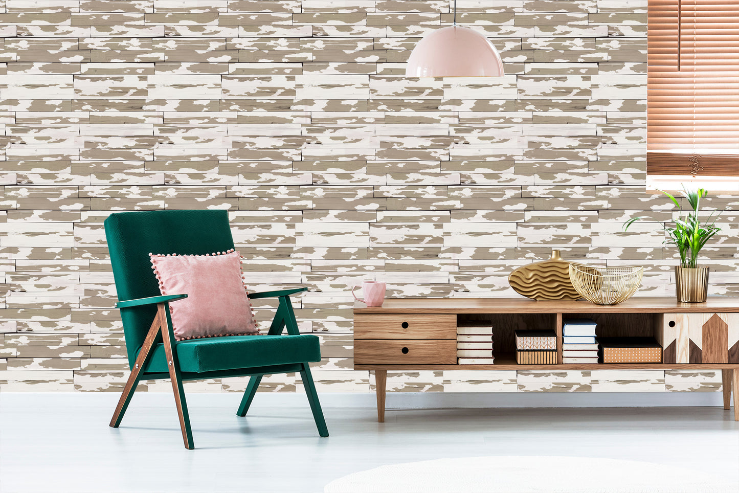 Wallpaper Vintage Wooden Plank