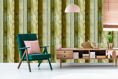 Wallpaper Bright Realistic Wooden Planks