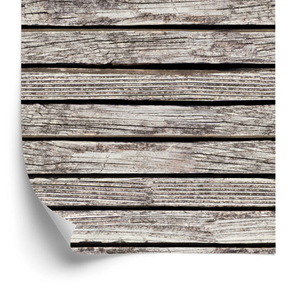 Wallpaper Old Horizontal Wooden Planks