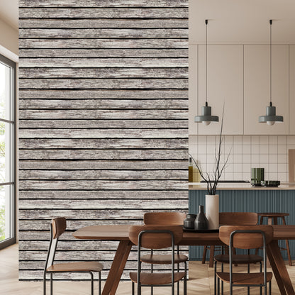 Wallpaper Old Horizontal Wooden Planks