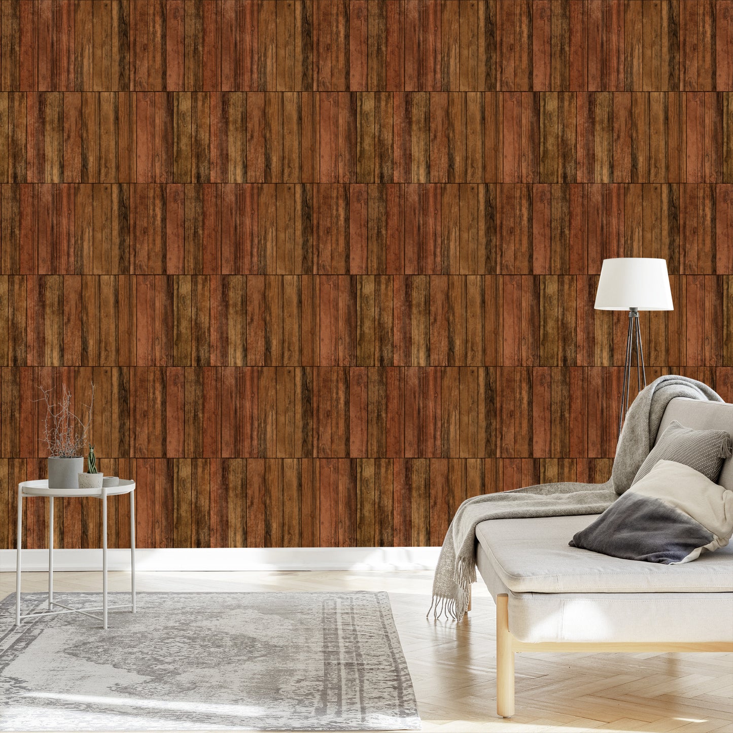 Wallpaper Modern Wooden Planks
