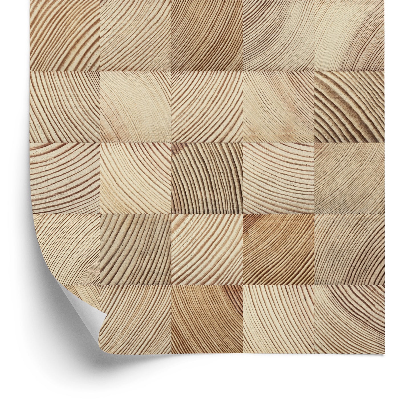 Wallpaper Wooden Mosaic