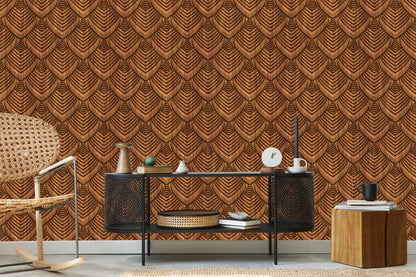 Wallpaper Wooden 3D Ornament