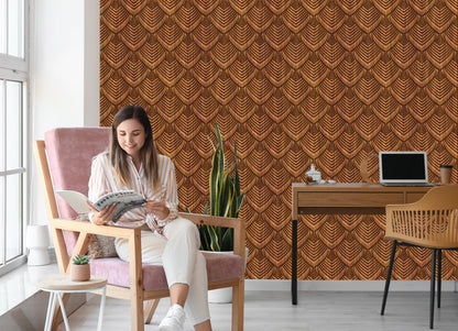 Wallpaper Wooden 3D Ornament