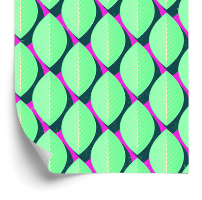 Wallpaper Retro - Beautiful Colorful Leaves