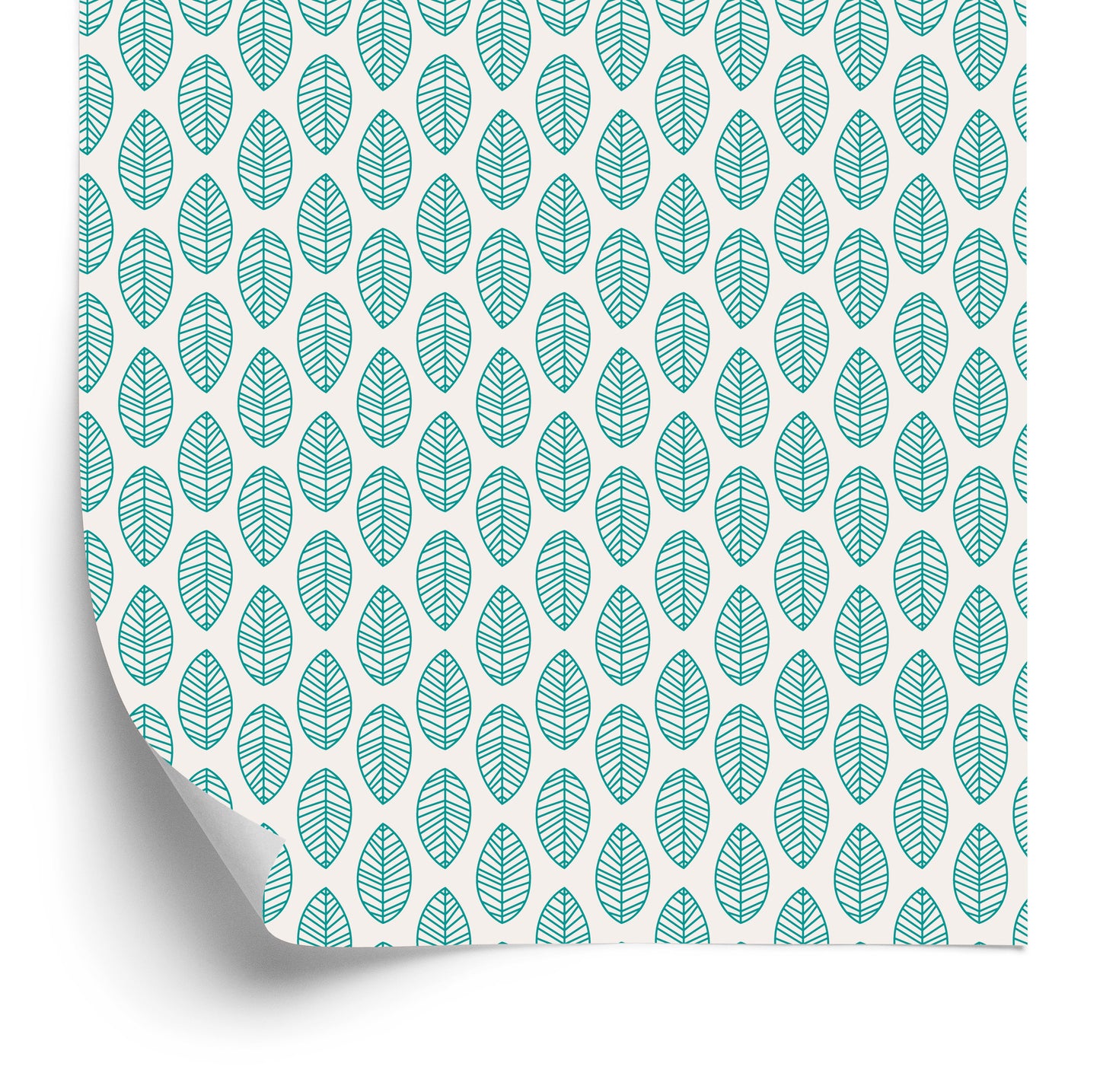 Wallpaper Classic Delicate Leaves In Retro Style