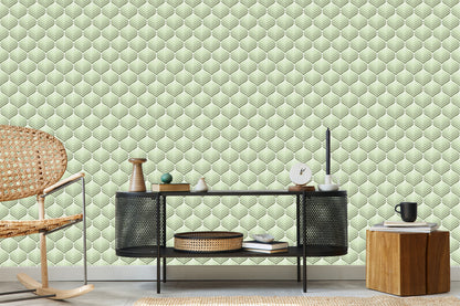 Wallpaper Green Retro Patterns