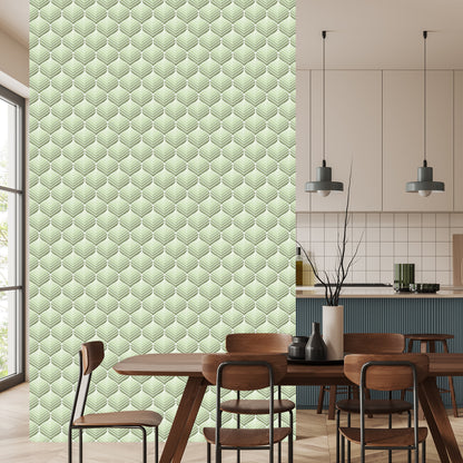 Wallpaper Green Retro Patterns