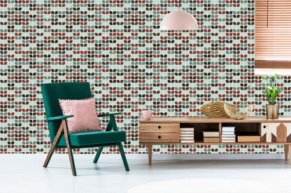 Wallpaper Retro Geometric Patterns
